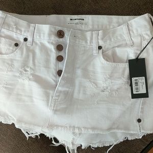 One by One teaspoon X white skirt